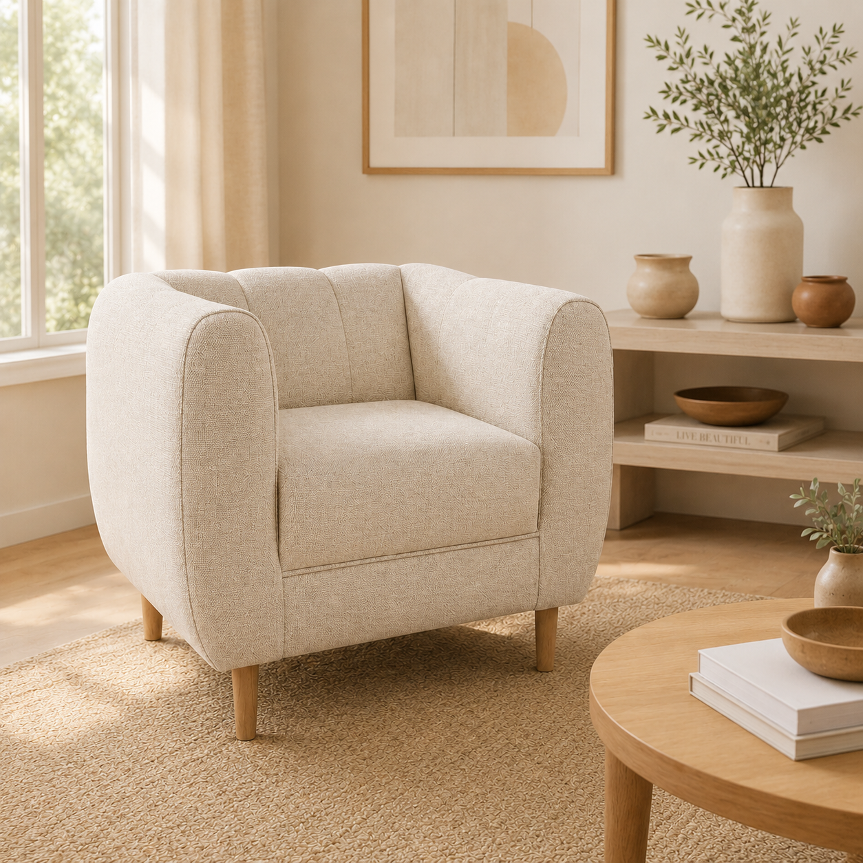 Sillon Lynette en Chenille Hidrotex