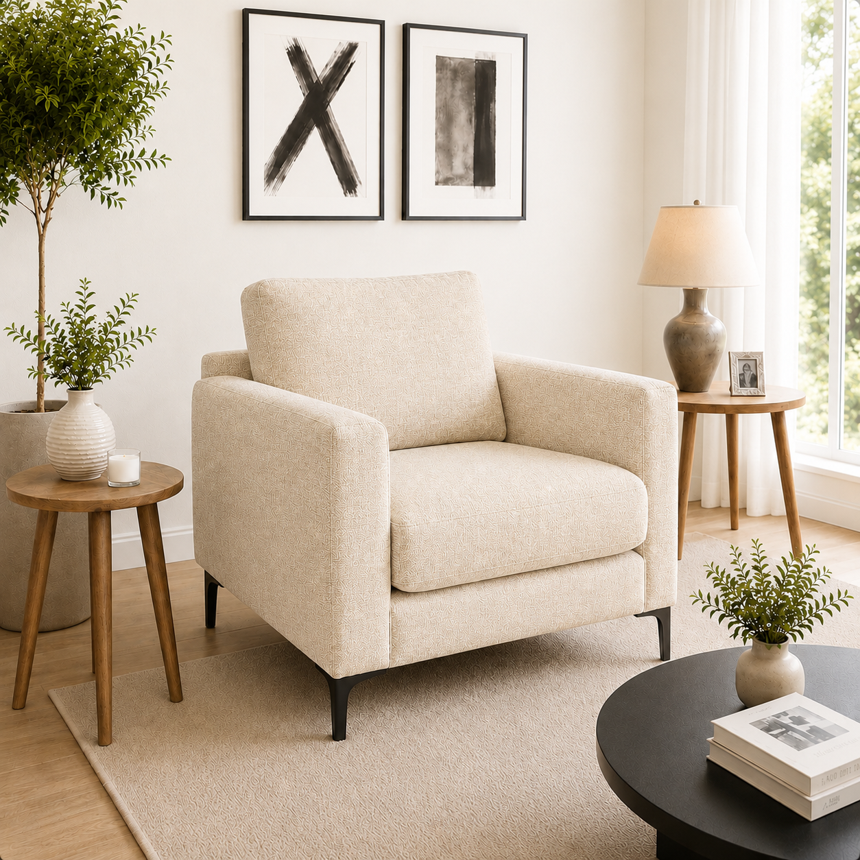 Sillon Alanna en Chenille Hidrotex