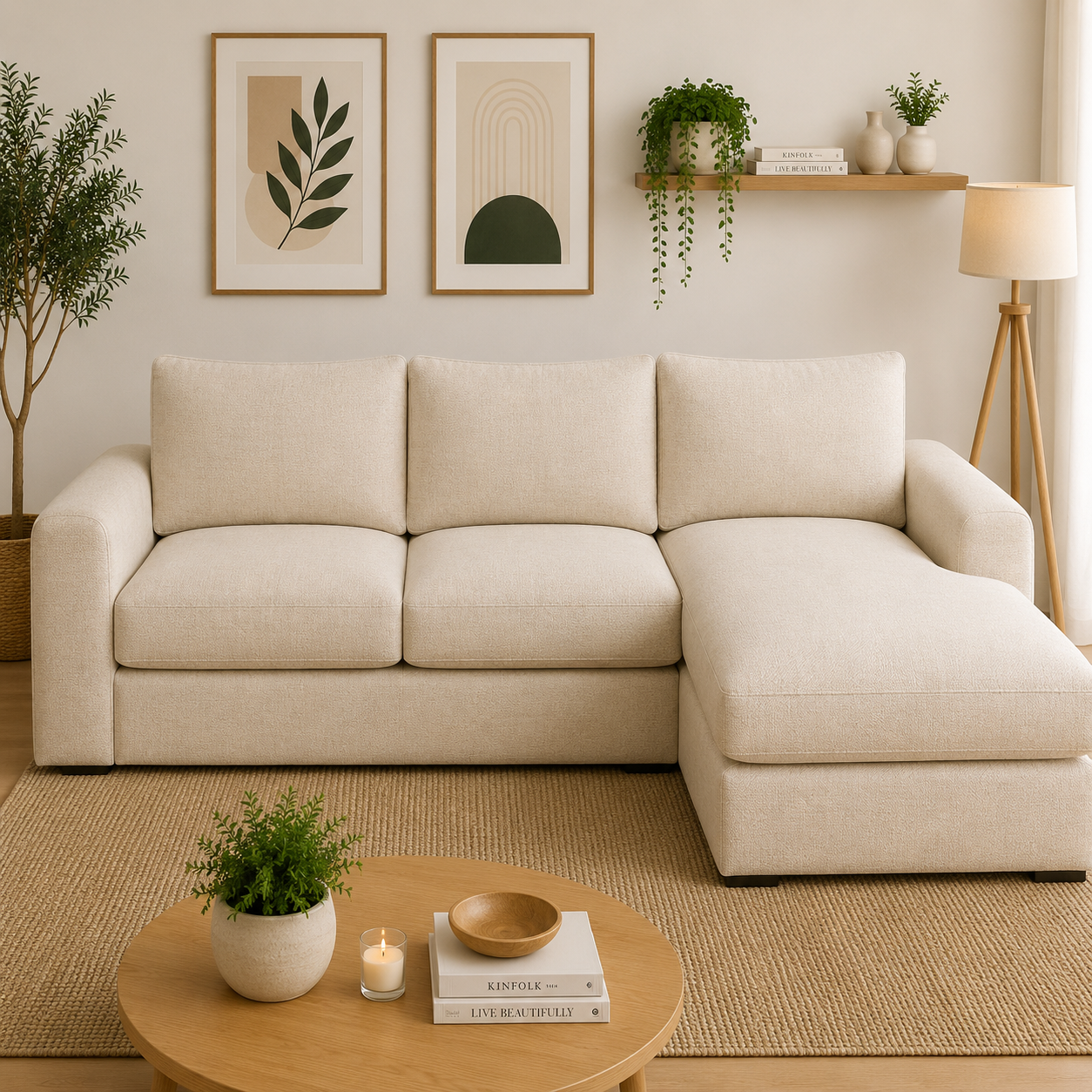 Seccional Cama Kandra en Chenille Hidrotex