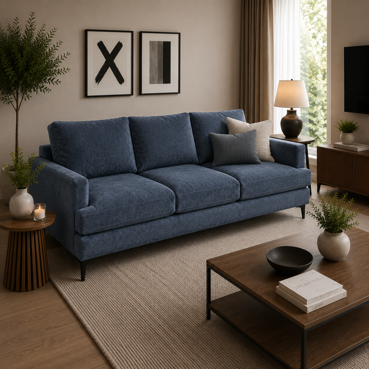 Sofa Aldara en Felpa