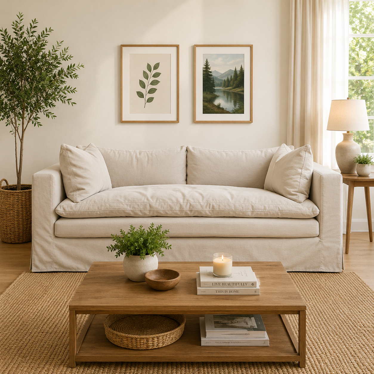 Sofa Puelo con Funda en Lino