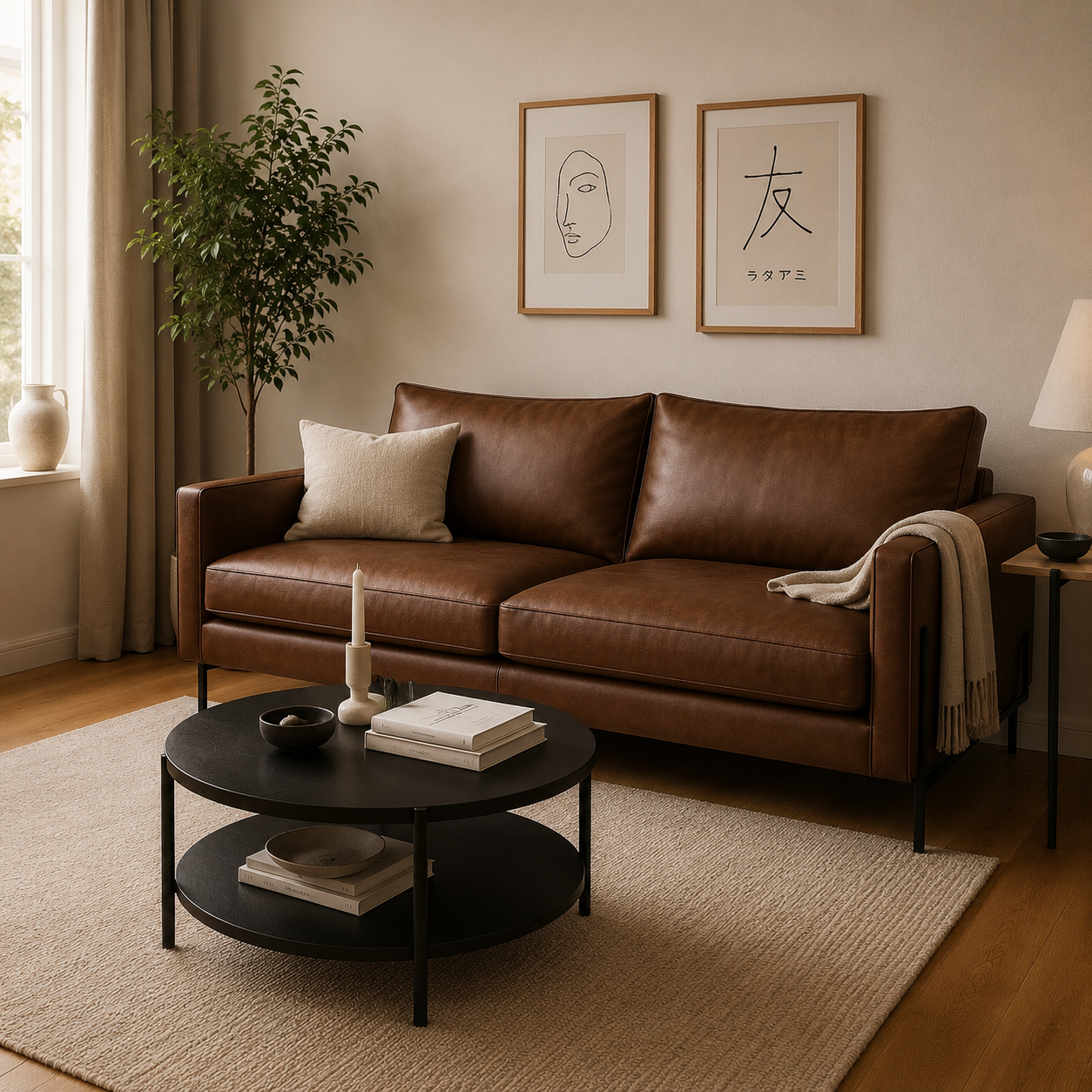 Sofa Azalea en Cuero Reconstituido
