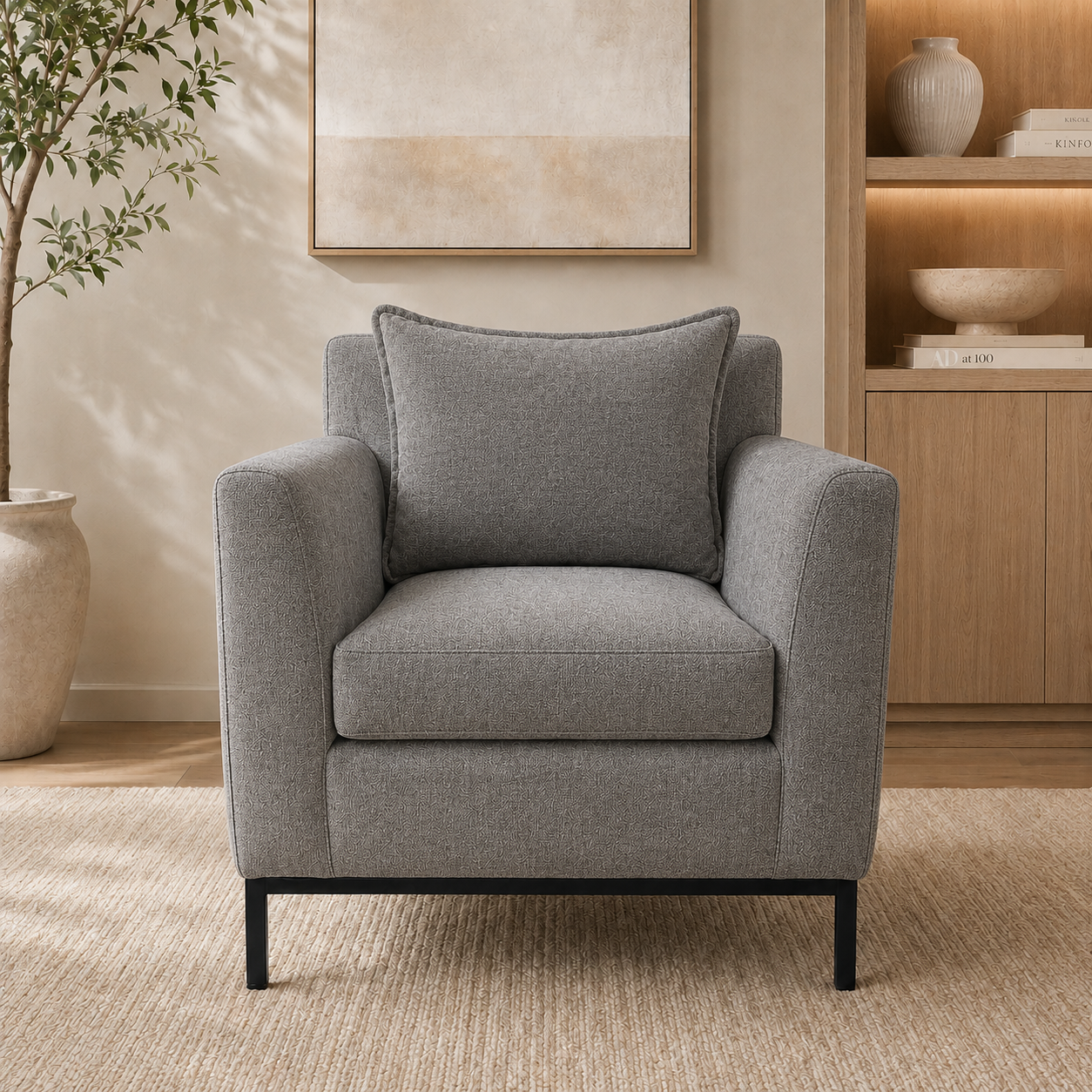 Sitial New Ancoa en Chenille Tipo Lino