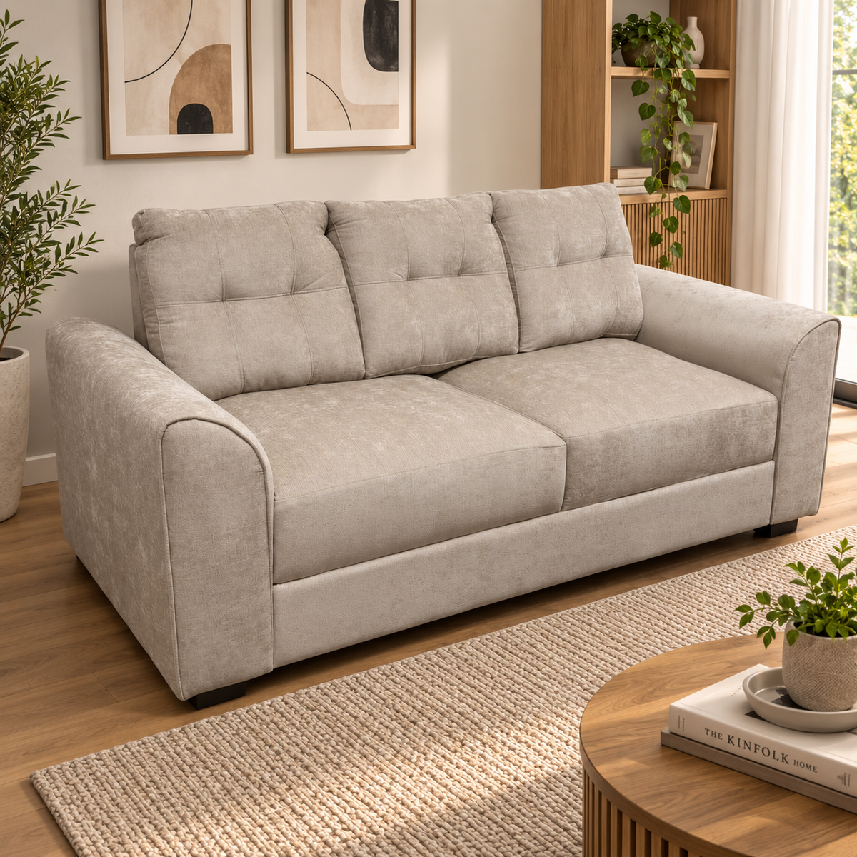 Sofa Omid en Chenille Tipo Lino