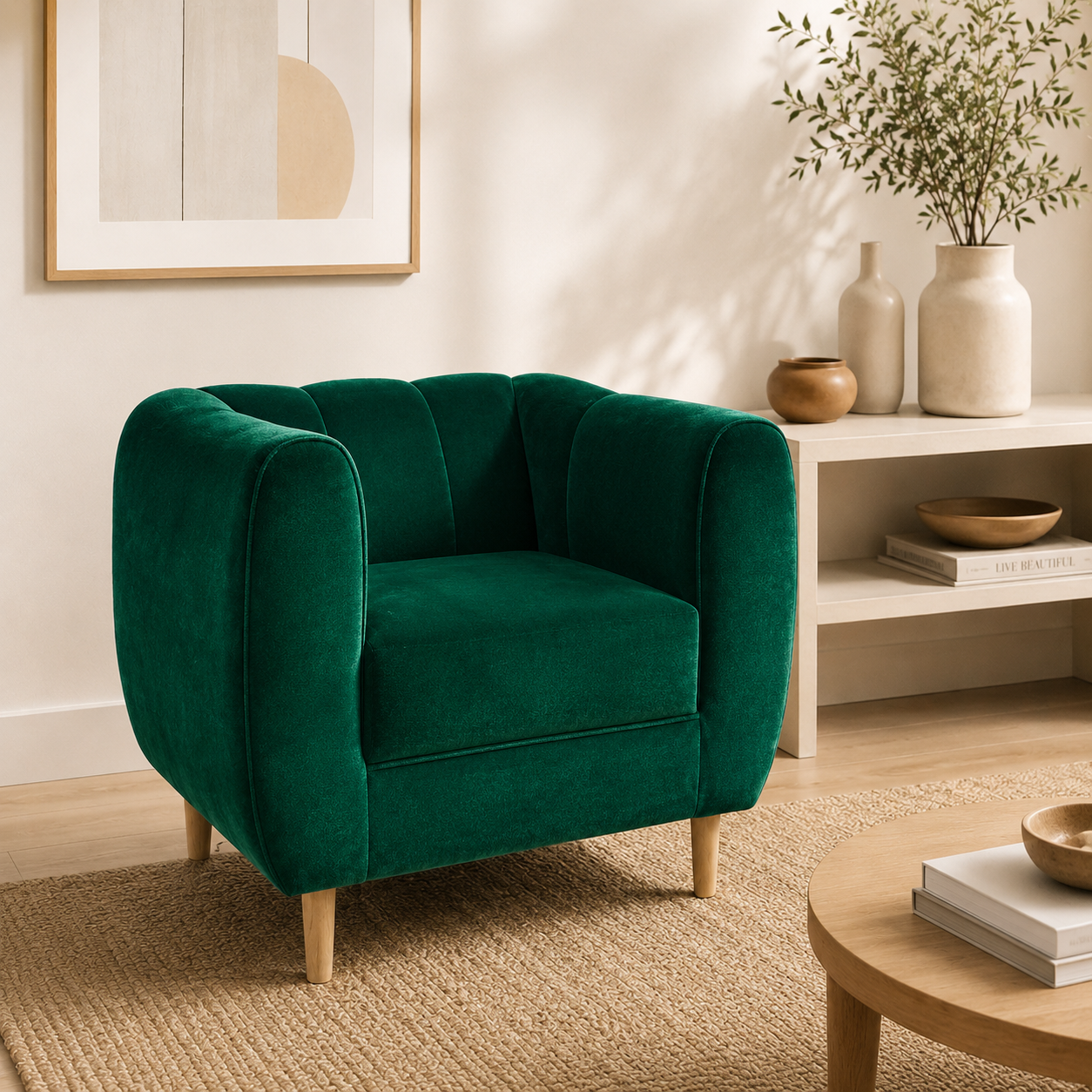 Sillon Lynette en Felpa