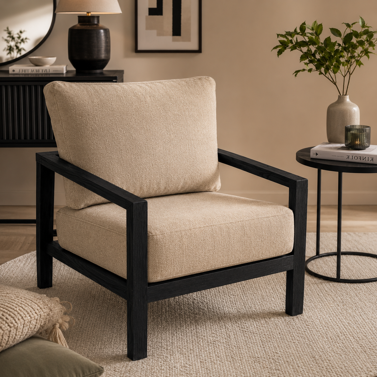 Sitial Cuadrado en Chenille Hidrotex