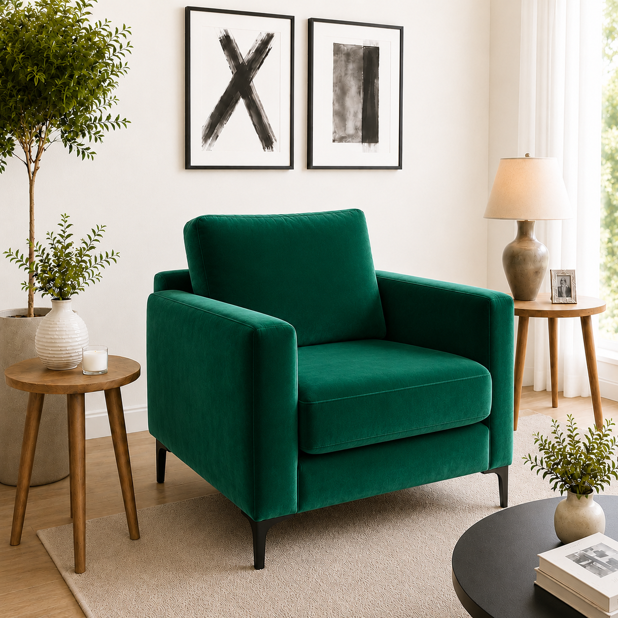 Sillon Alanna en Felpa