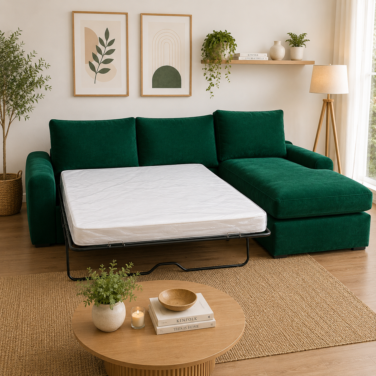 Seccional Cama Kandra en Felpa