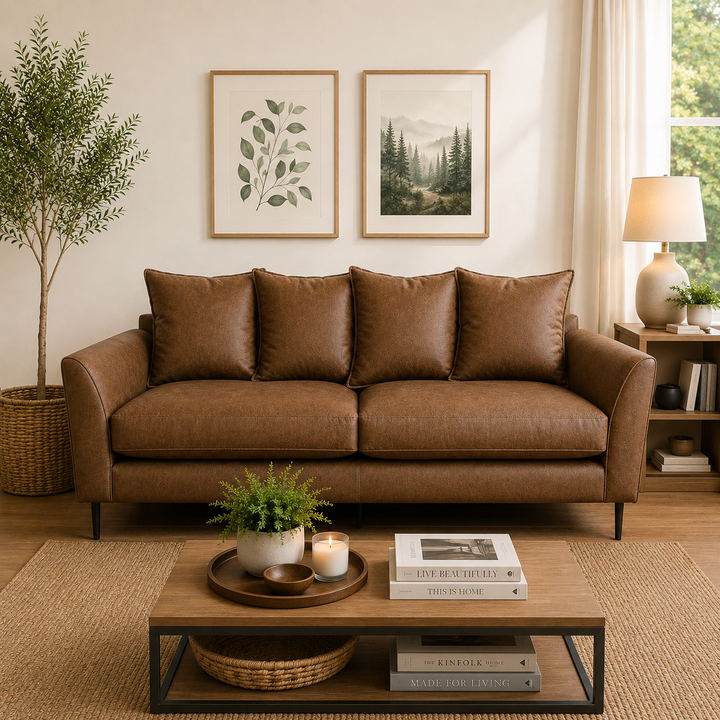 Sofa Narciso en Cuero Reconstituido