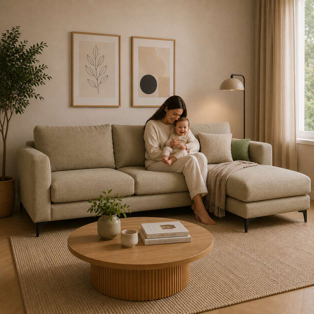 Seccional Kaile en Chenille Hidrotex