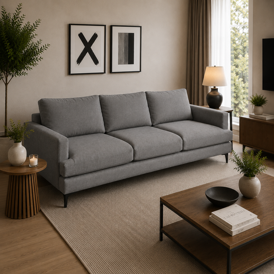 Sofa Aldara en Chenille Tipo Lino