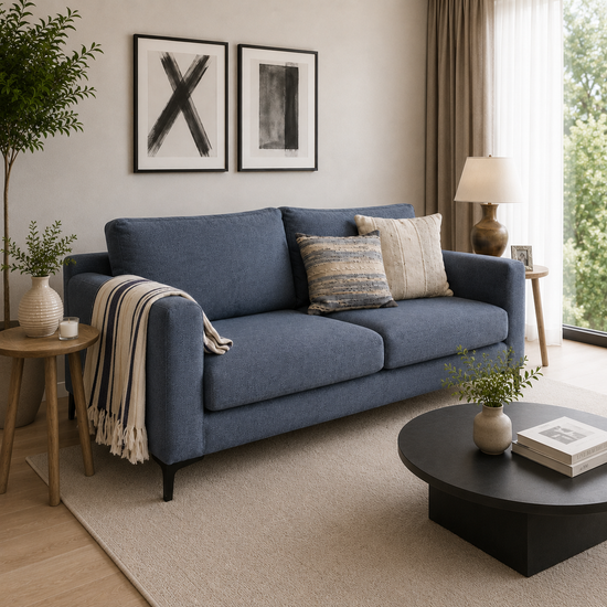 Sofa Alanna en Chenille Tipo Lino