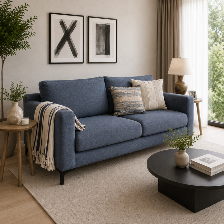 Sofa Alanna en Chenille Tipo Lino