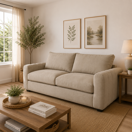 Sofa Briana en Chenille Tipo Lino