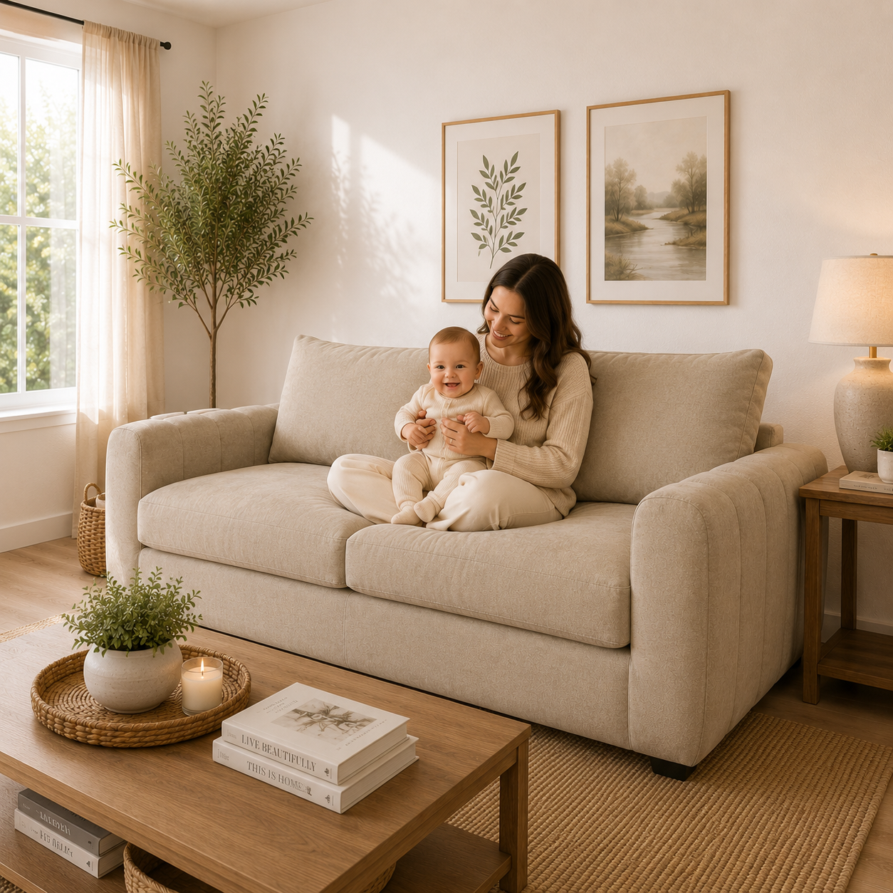 Sofa Briana en Chenille Hidrotex