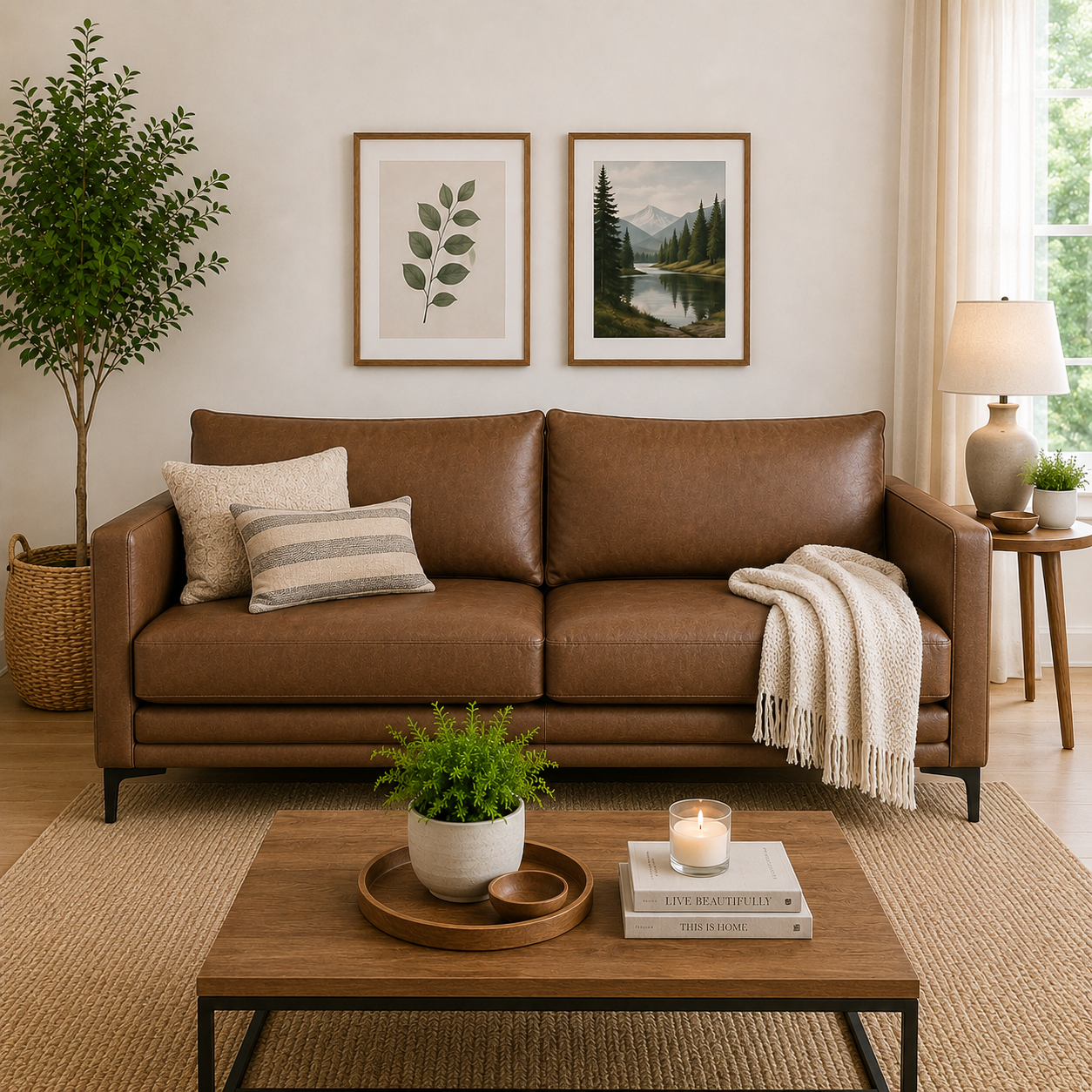 Sofa Bureo en Cuero Reconstituido