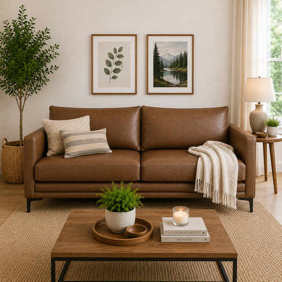 Sofa Bureo en Cuero Reconstituido