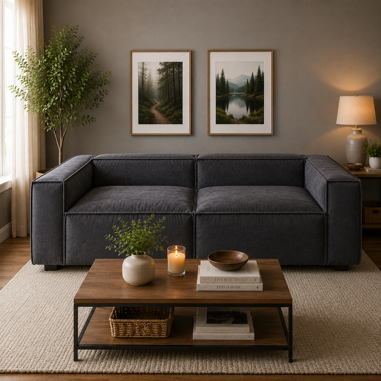 Sofa Enco en Felpa