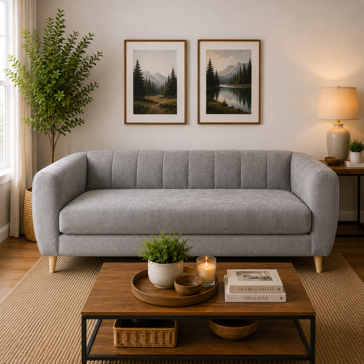 Sofa Lynette en Felpa