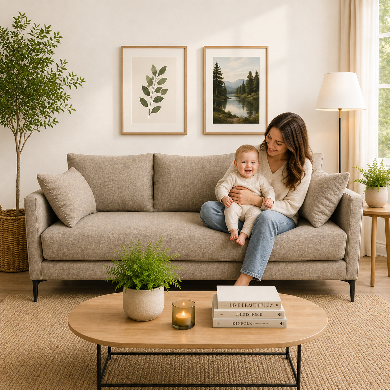 Sofa Magnolia en Chenille Hidrotex