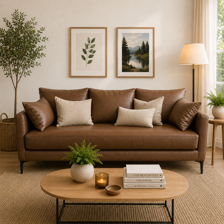 Sofa Magnolia en Cuero Reconstituido
