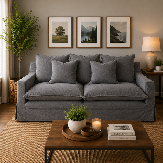 Sofa Puangue con Funda en Lino