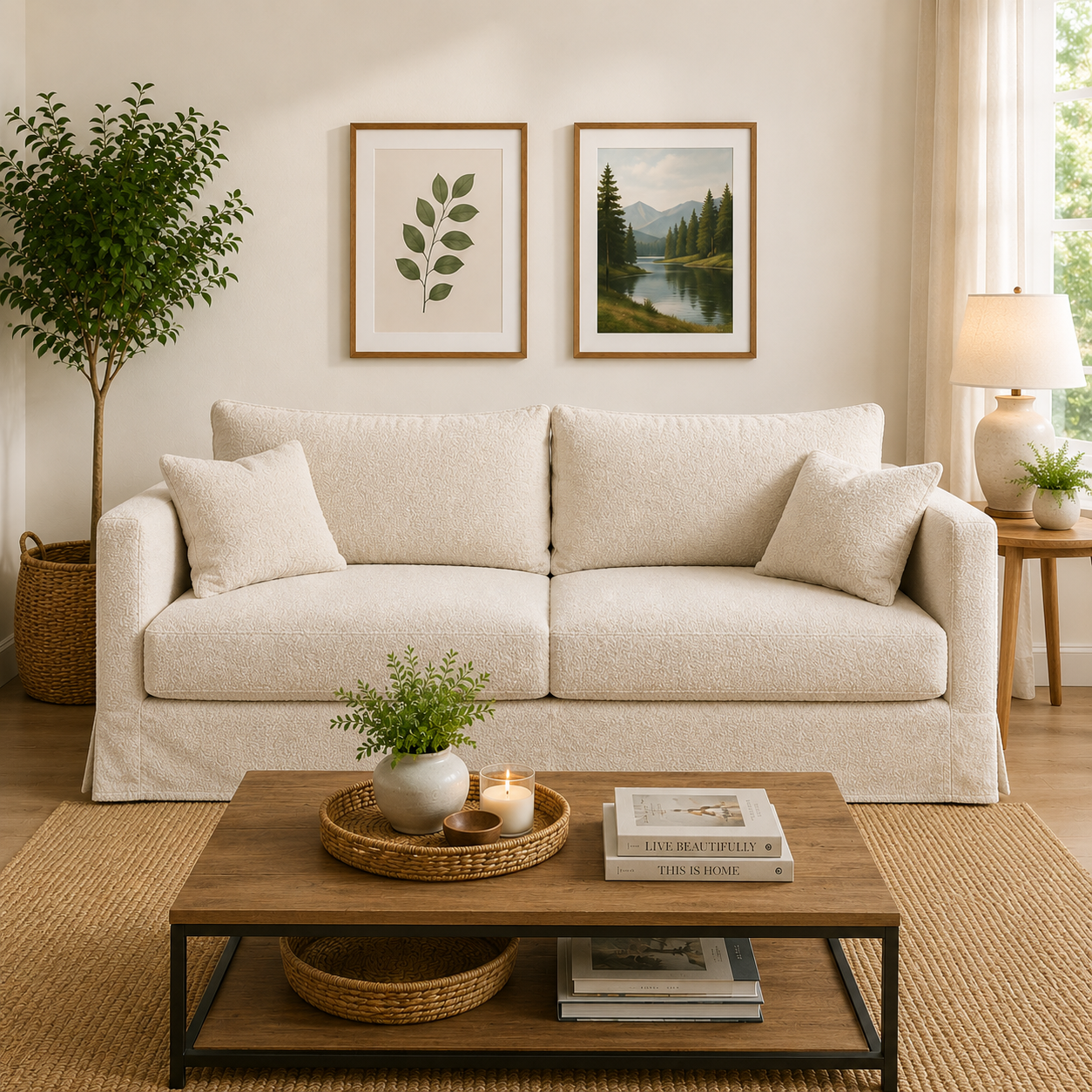 Sofa Quepe con Funda en Felpa