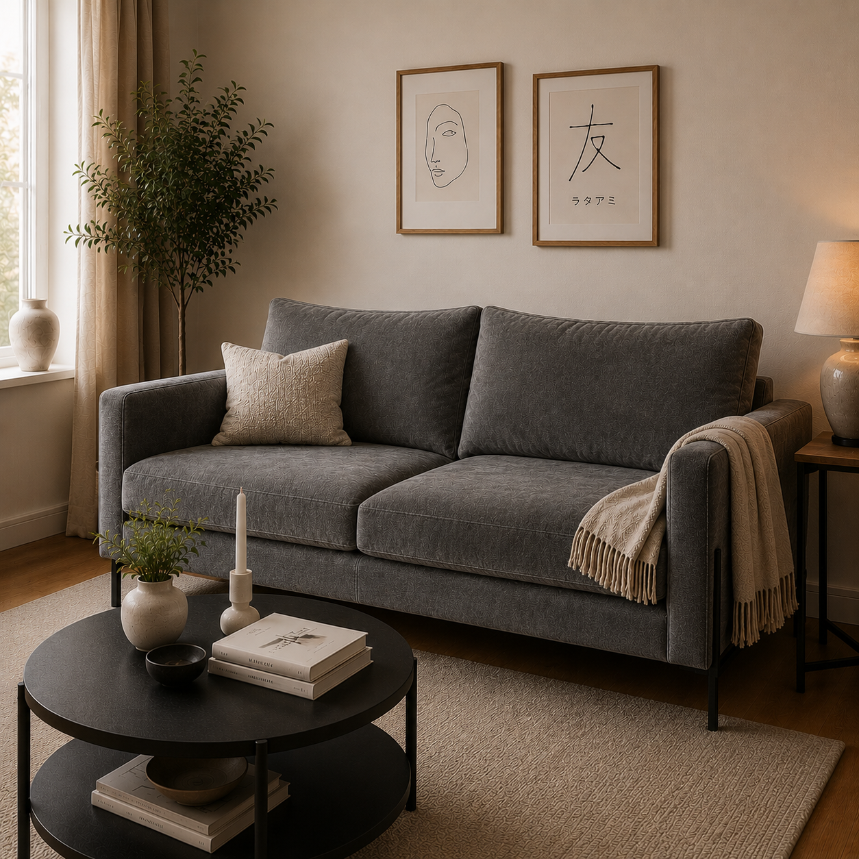 Sofa Azalea en Felpa