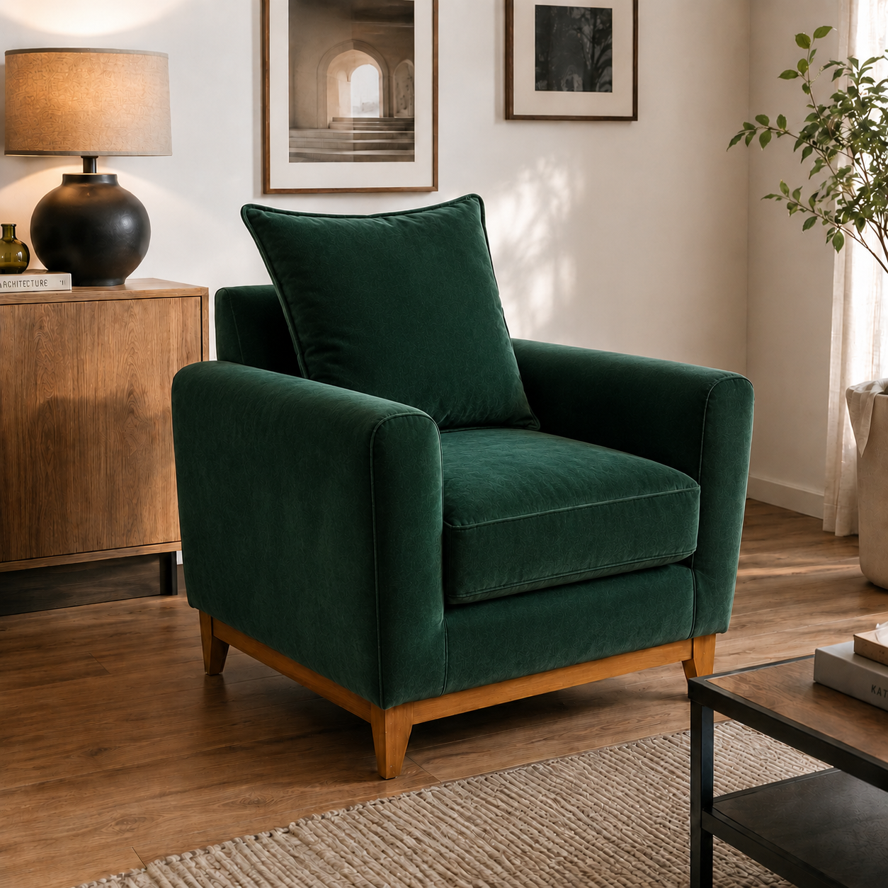Sillon Meli en Felpa