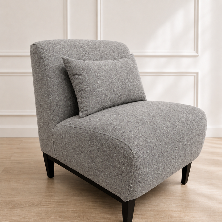 Sitial Rose en Chenille Tipo Lino