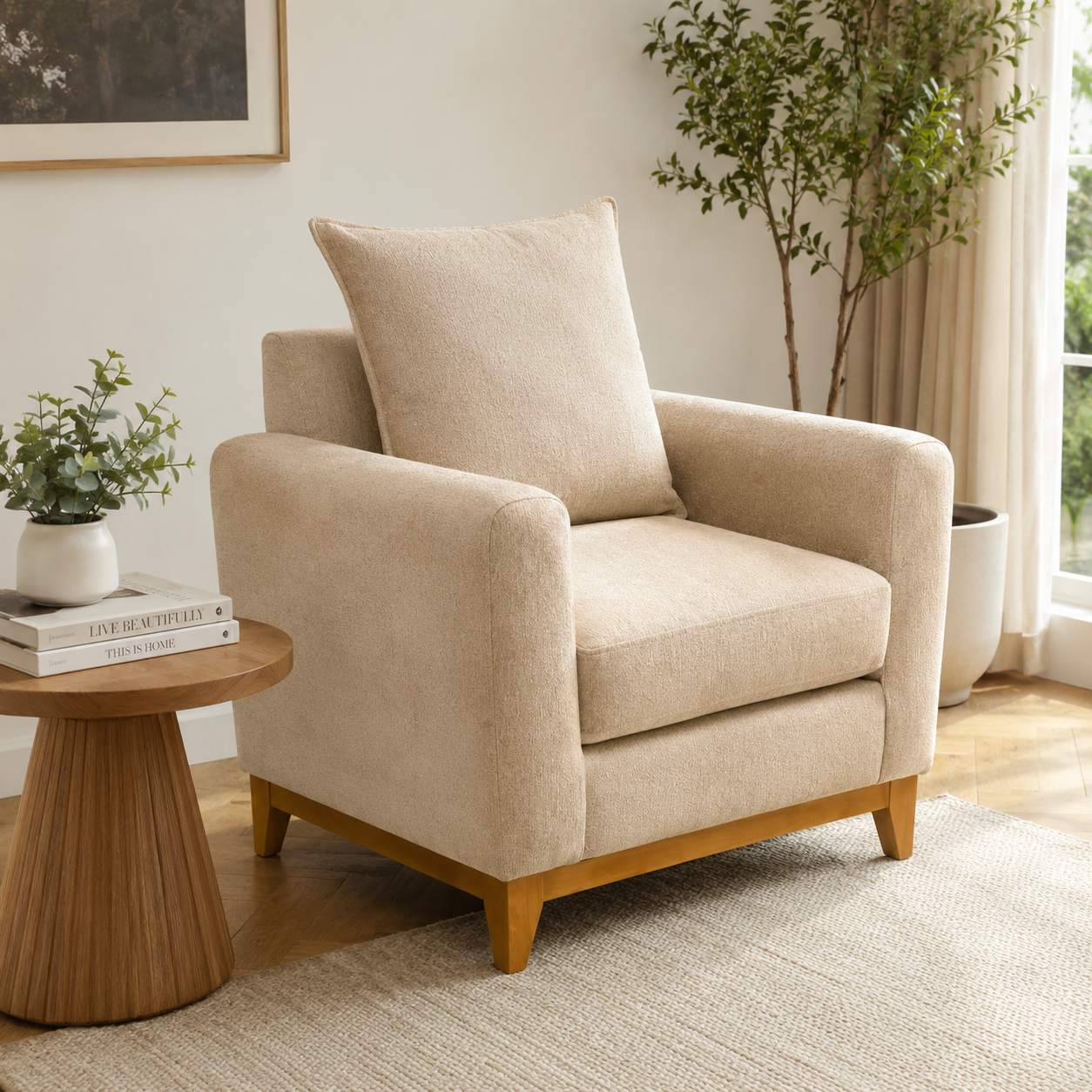 Sillon Meli en Chenille Hidrotex